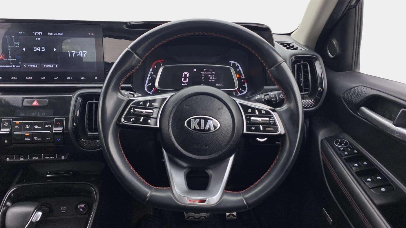 2020 KIA SONET GTX PLUS 1.5 AT, Diesel, Automatic, 85,488 km, Steering Wheel Close Up