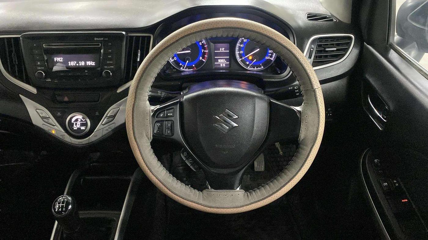 2017 Maruti Baleno DELTA PETROL 1.2, Petrol, Manual, 9,079 km, Steering Wheel Close Up