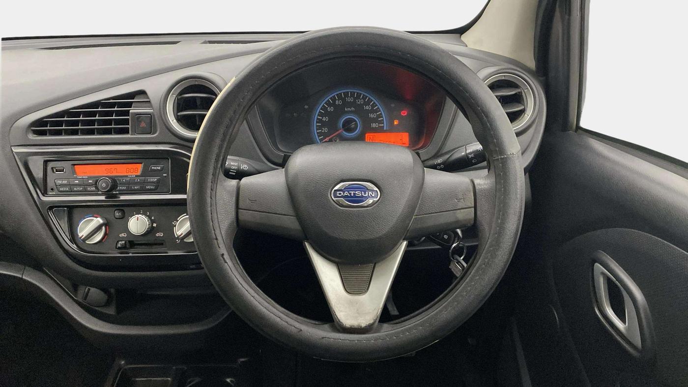 2018 Datsun Redi Go T(O) 1.0 AMT, Petrol, Automatic, 32,651 km, Steering Wheel Close Up