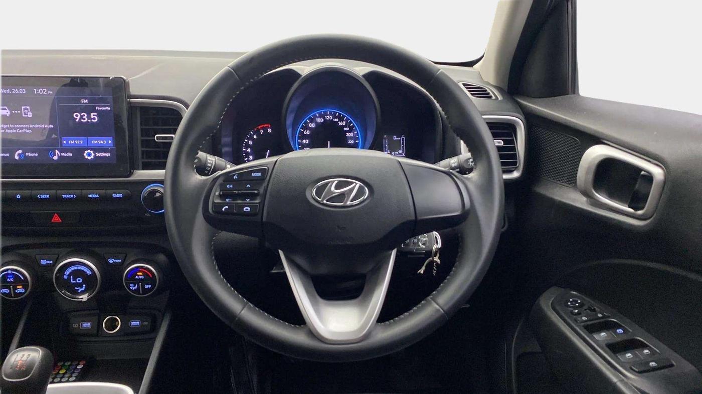 2022 Hyundai VENUE S Plus 1.2 Petrol MT, Petrol, Manual, 12,704 km, Steering Wheel Close Up