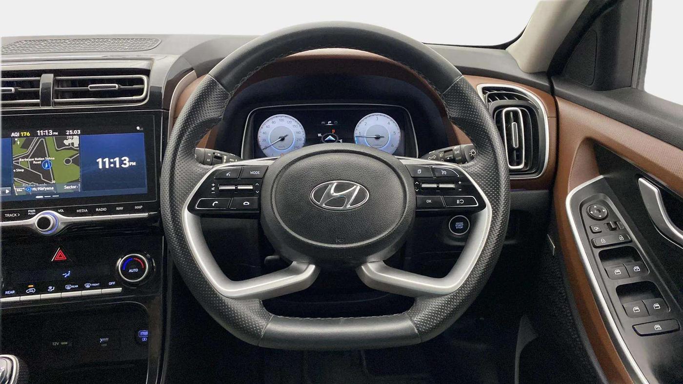 2021 Hyundai ALCAZAR PLATINUM 1.5 MT 7STR, Diesel, Manual, 63,293 km, Steering Wheel Close Up