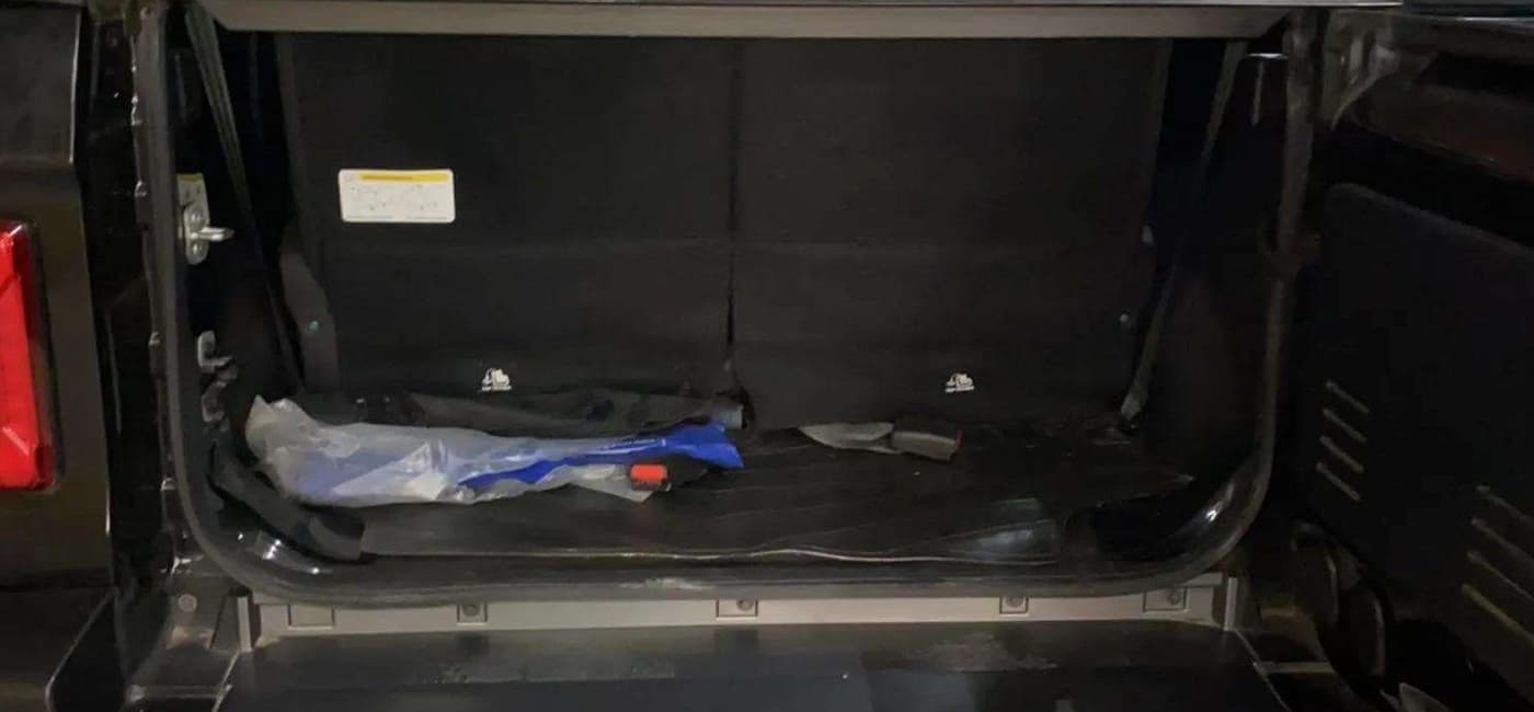 2021 Mahindra Thar LX PETROL HT 4WD AT, Petrol, Automatic, 15,523 km, Boot Inside
