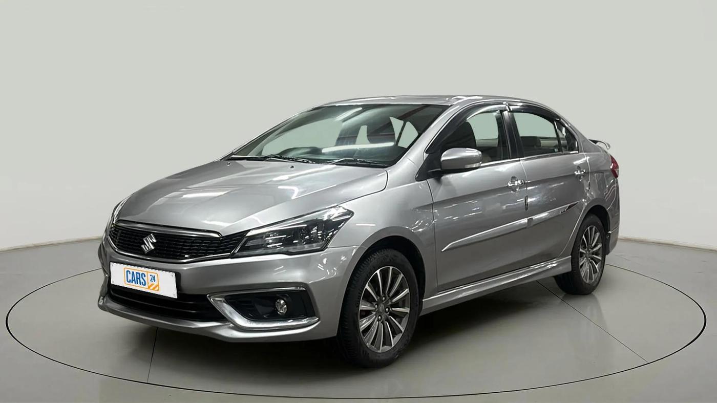 2020 Maruti Ciaz ALPHA  AT 1.5 SHVS PETROL, Petrol, Automatic, 63,047 km, Left Front Diagonal