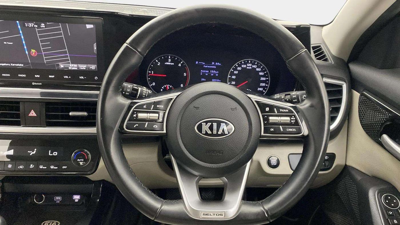 2019 KIA SELTOS HTX 1.5 DIESEL, Diesel, Manual, 32,076 km, Steering Wheel Close Up