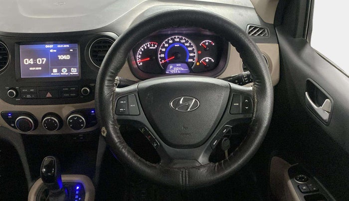 2017 Hyundai Grand i10 SPORTZ (O) AT 1.2 KAPPA VTVT, Petrol, Automatic, 42,575 km, Steering Wheel Close Up
