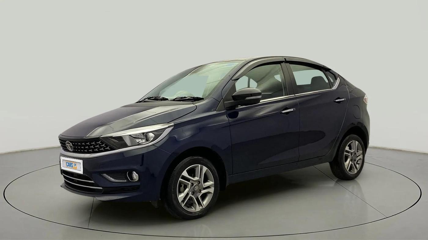 2023 Tata TIGOR XZA PLUS PETROL, Petrol, Automatic, 14,474 km, Left Front Diagonal