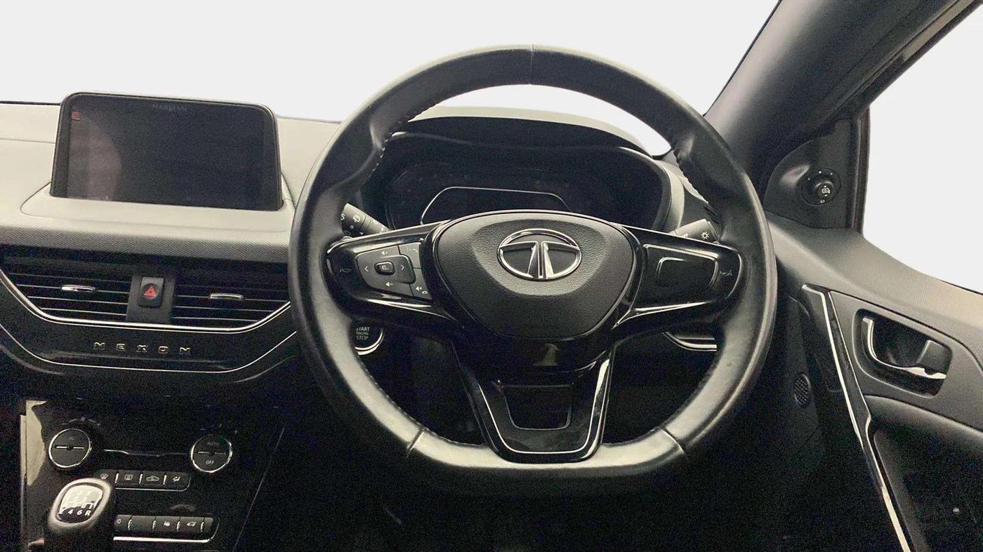 2023 Tata NEXON XZ PLUS PETROL DARK EDITION, Petrol, Manual, 22,981 km, Steering Wheel Close Up