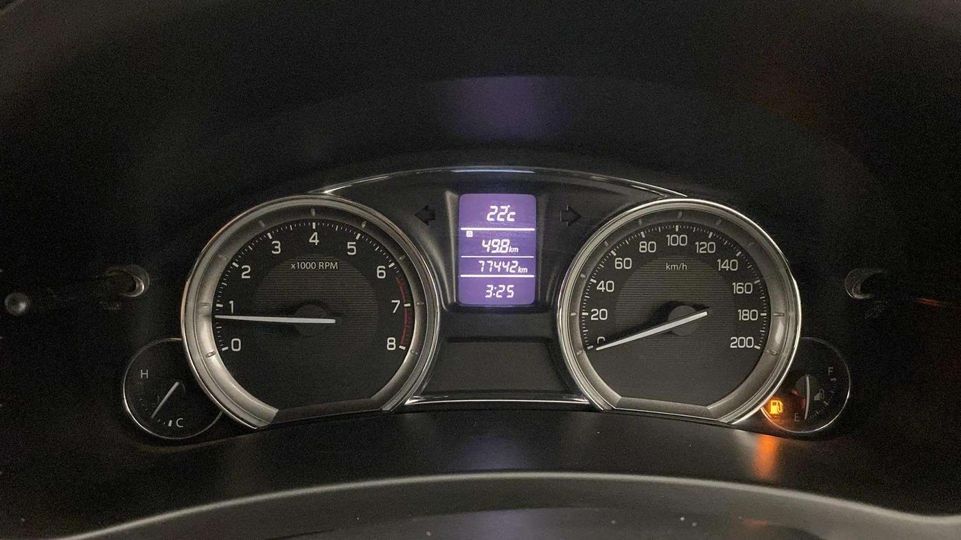 2017 Maruti Ciaz ZETA 1.4  MT PETROL, Petrol, Manual, 77,436 km, Odometer Image