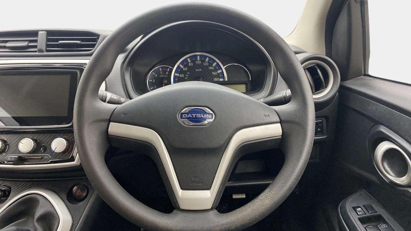 2018 Datsun Go T, Petrol, Manual, 53,430 km, Steering Wheel Close Up