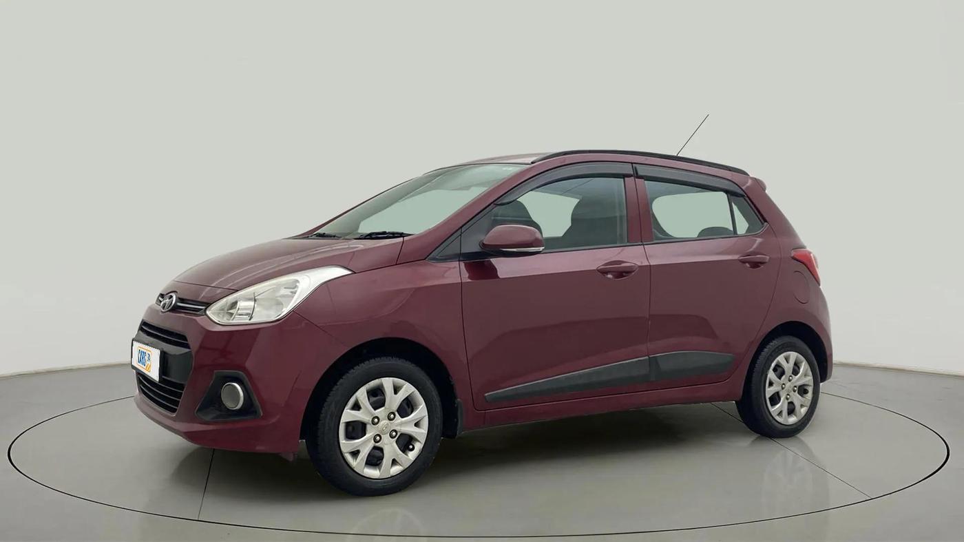 2015 Hyundai Grand i10 SPORTZ 1.2 KAPPA VTVT, Petrol, Manual, 27,720 km, Left Front Diagonal