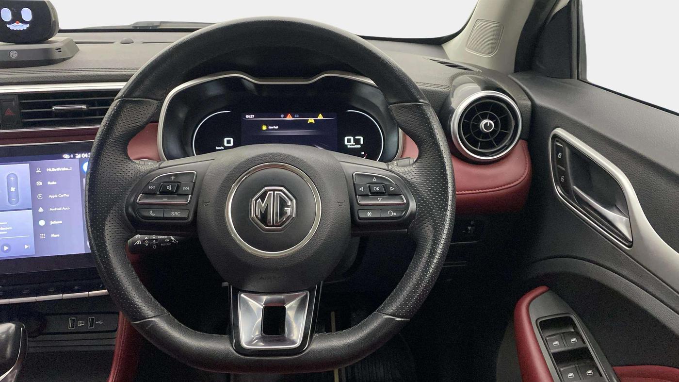 2022 MG ASTOR SAVVY 1.5 CVT S RED, Petrol, Automatic, 16,915 km, Steering Wheel Close Up