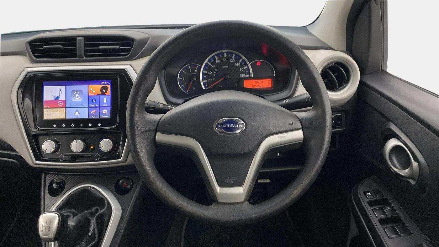 2018 Datsun Go Plus T (O), Petrol, Manual, 65,052 km, Steering Wheel Close Up