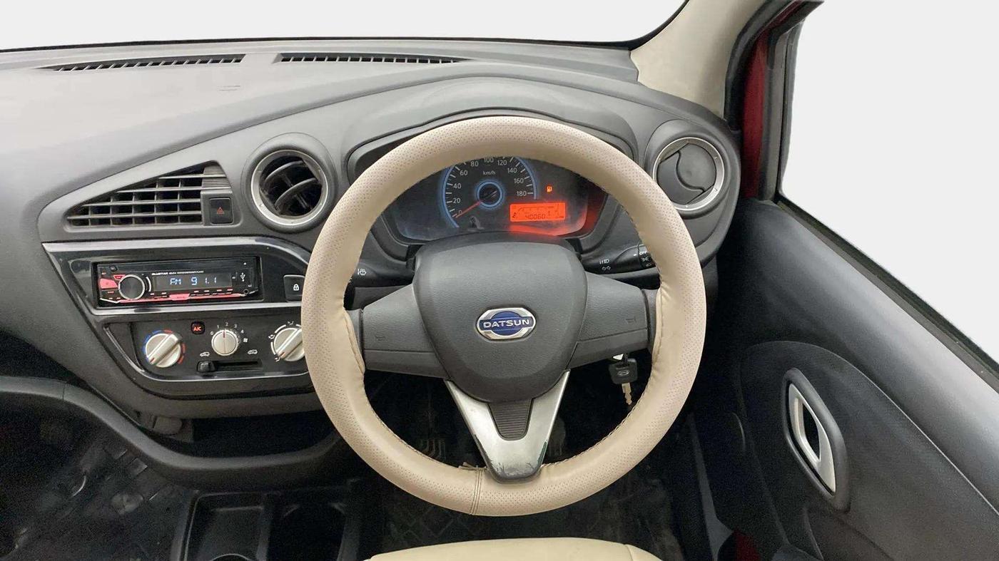 2018 Datsun Redi Go T(O) 1.0, Petrol, Manual, 40,054 km, Steering Wheel Close Up