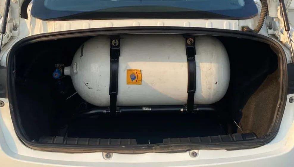2022 Tata TIGOR XZ CNG, CNG, Manual, 48,720 km, Boot Inside