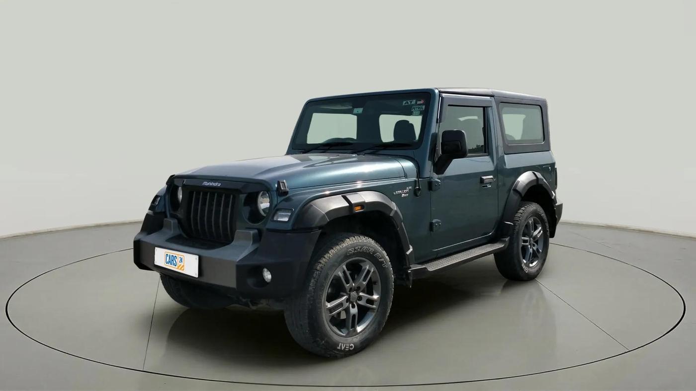 2022 Mahindra Thar LX PETROL HT 4WD AT, Petrol, Automatic, 35,301 km, Left Front Diagonal