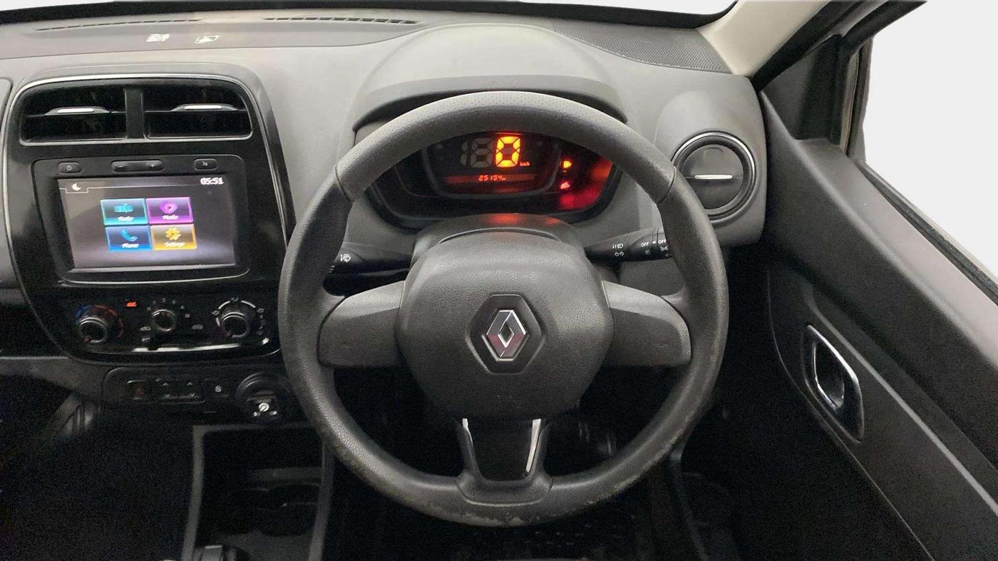 2019 Renault Kwid RXT 0.8 (O), CNG, Manual, 25,365 km, Steering Wheel Close Up