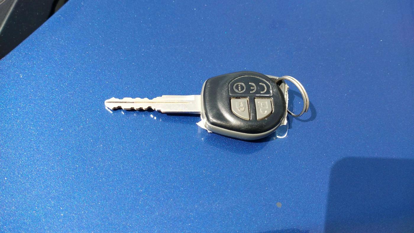 2016 Maruti Baleno DELTA CVT PETROL 1.2, Petrol, Automatic, 39,015 km, Key Close Up