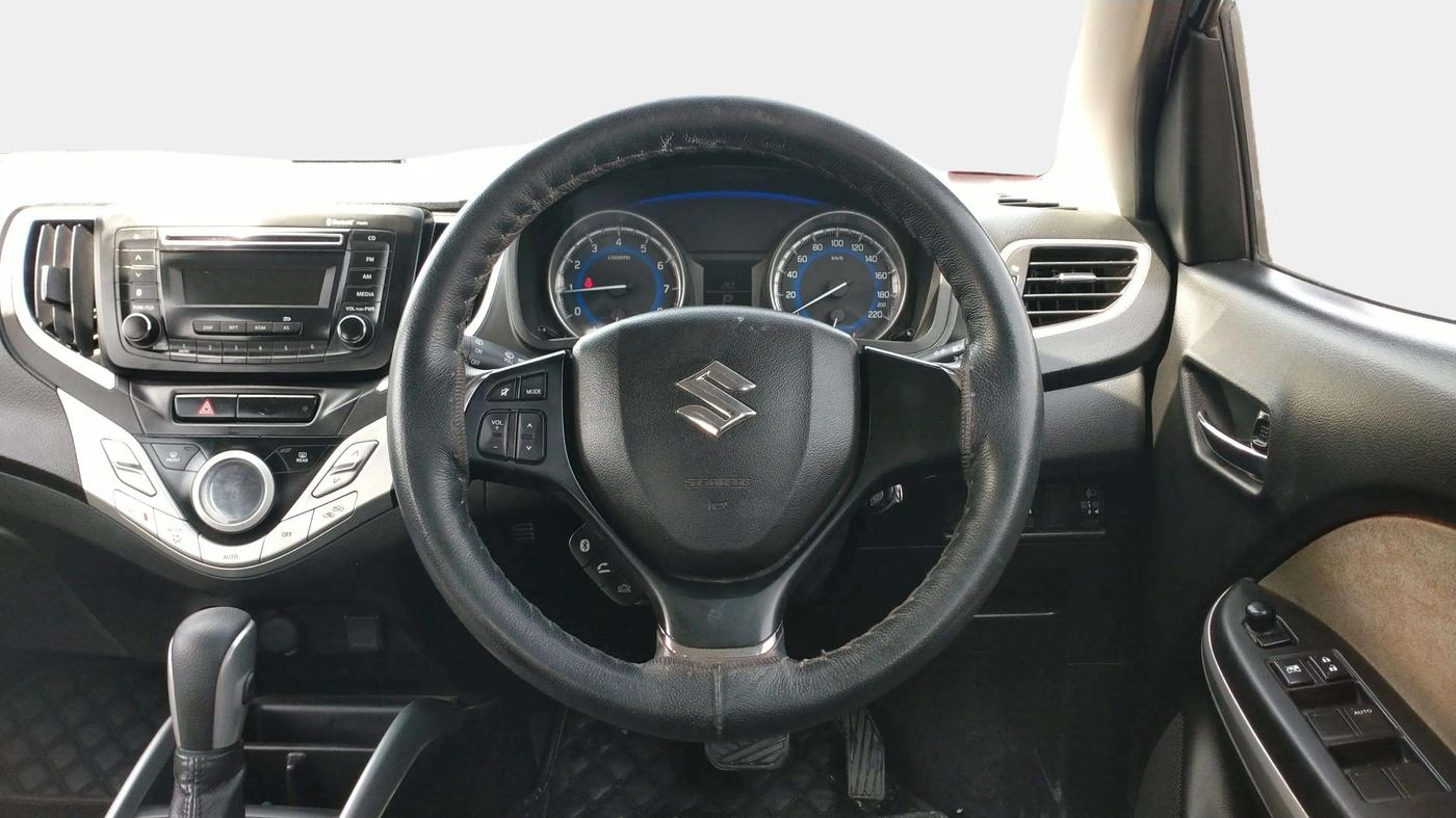 2016 Maruti Baleno DELTA CVT PETROL 1.2, Petrol, Automatic, 39,015 km, Steering Wheel Close Up
