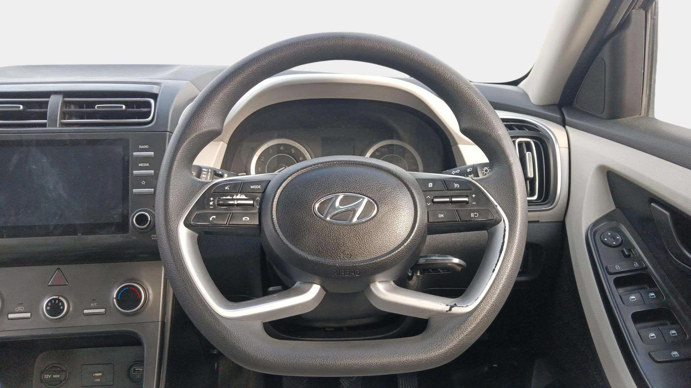 2022 Hyundai Creta EX 1.5 PETROL, Petrol, Manual, 50,518 km, Steering Wheel Close Up