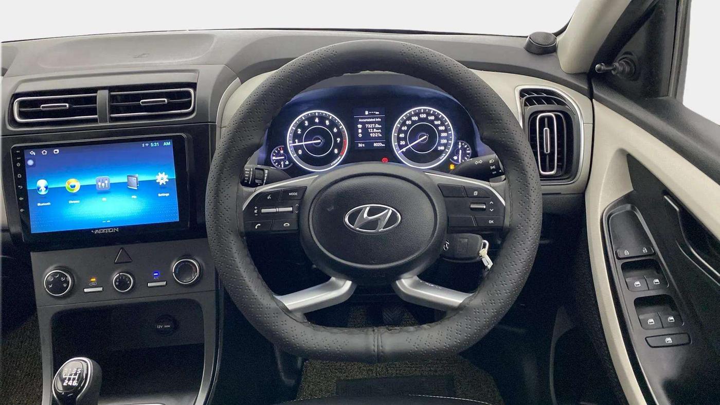 2023 Hyundai Creta E 1.5 PETROL, Petrol, Manual, 8,513 km, Steering Wheel Close Up