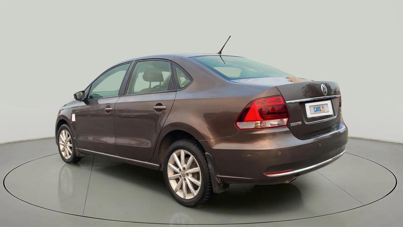 2017 Volkswagen Vento HIGHLINE PLUS 1.2 AT 16 ALLOY, Petrol, Automatic, 71,259 km, Left Back Diagonal