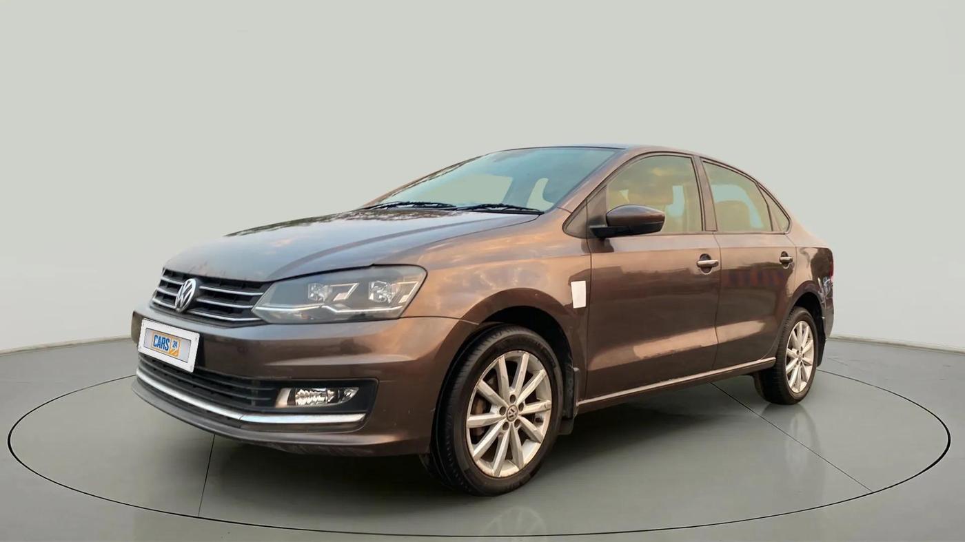 2017 Volkswagen Vento HIGHLINE PLUS 1.2 AT 16 ALLOY, Petrol, Automatic, 71,259 km, Left Front Diagonal