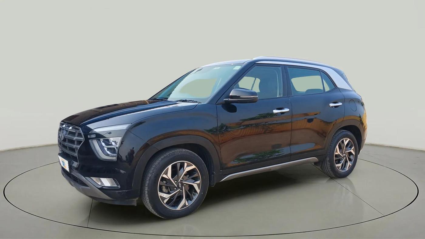2021 Hyundai Creta SX (O) AT 1.5 DIESEL, Diesel, Automatic, 91,818 km, Left Front Diagonal