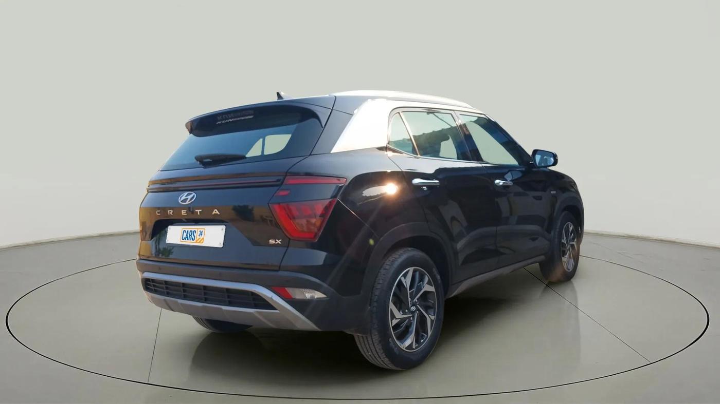2021 Hyundai Creta SX (O) AT 1.5 DIESEL, Diesel, Automatic, 91,818 km, Right Back Diagonal