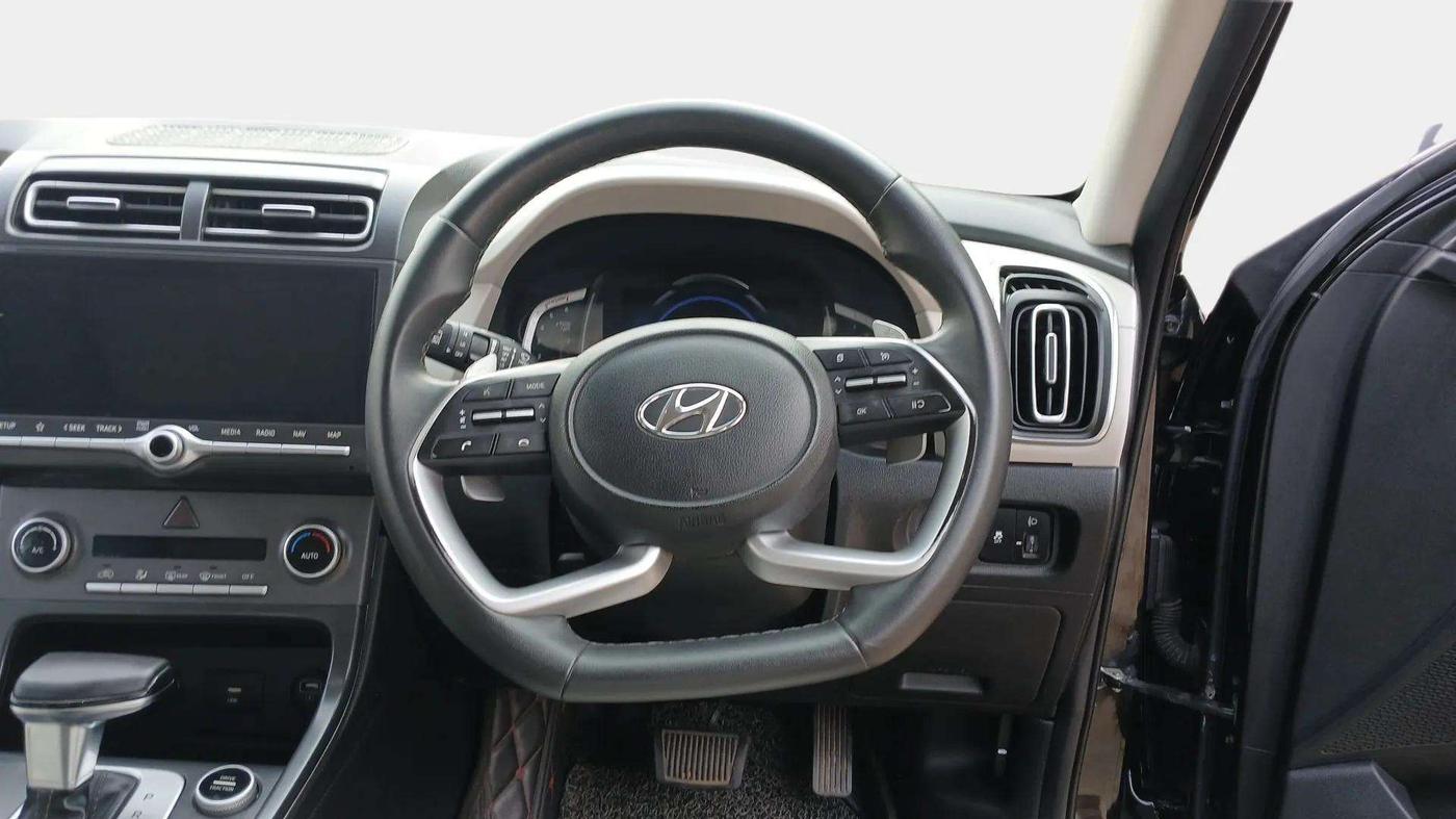2021 Hyundai Creta SX (O) AT 1.5 DIESEL, Diesel, Automatic, 91,818 km, Steering Wheel Close Up