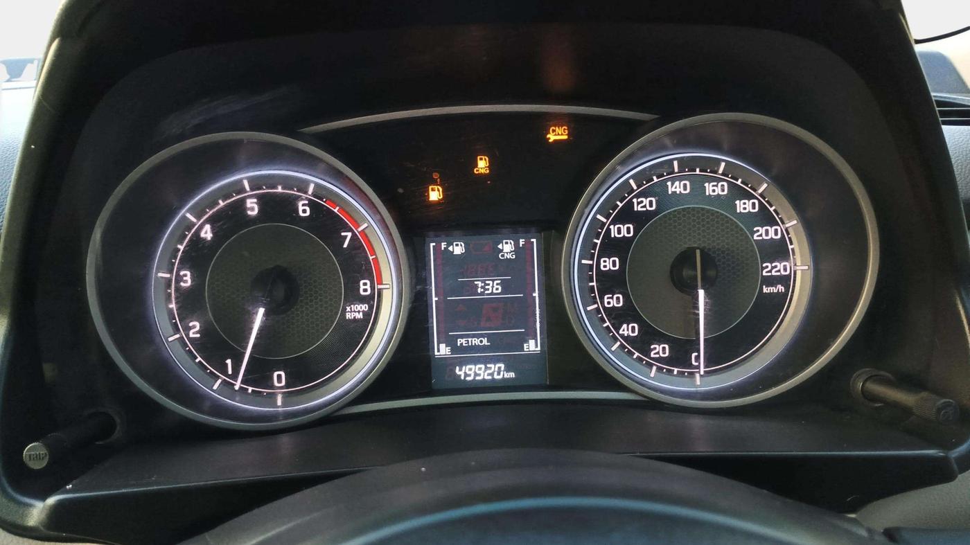 2022 Maruti Dzire VXI CNG, CNG, Manual, 49,909 km, Odometer Image