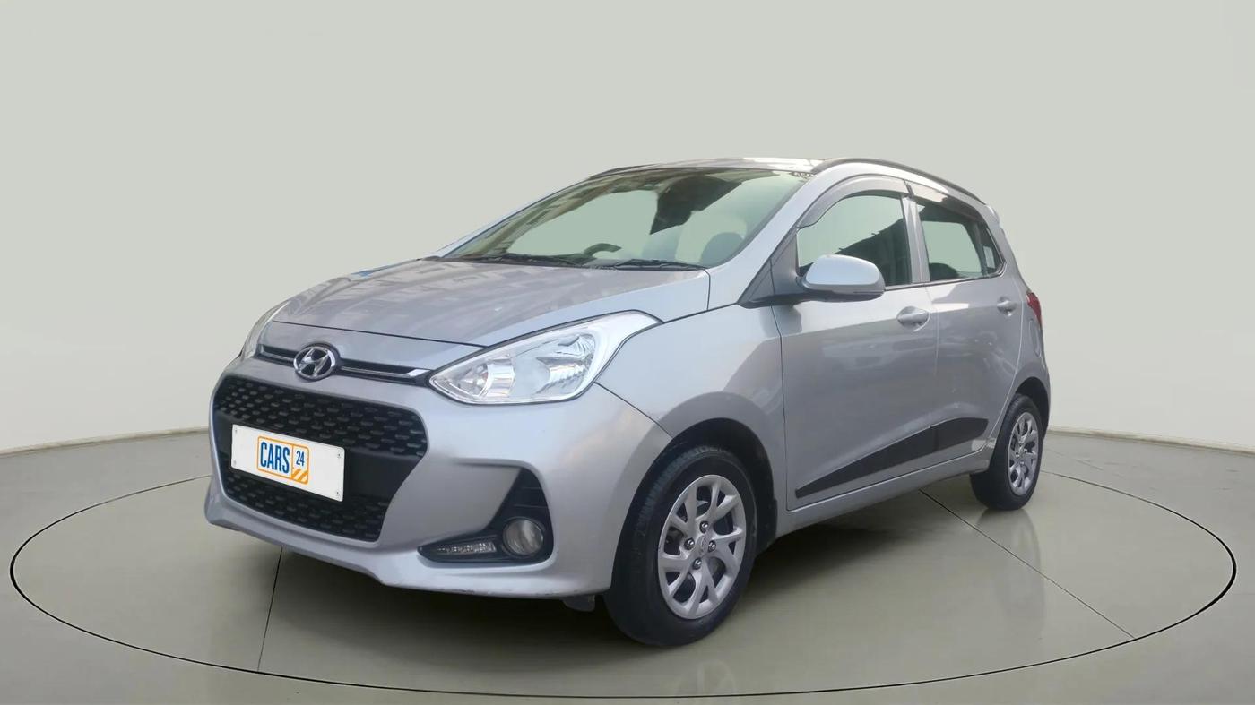 2019 Hyundai Grand i10 SPORTZ 1.2 KAPPA VTVT, Petrol, Manual, 22,978 km, Left Front Diagonal