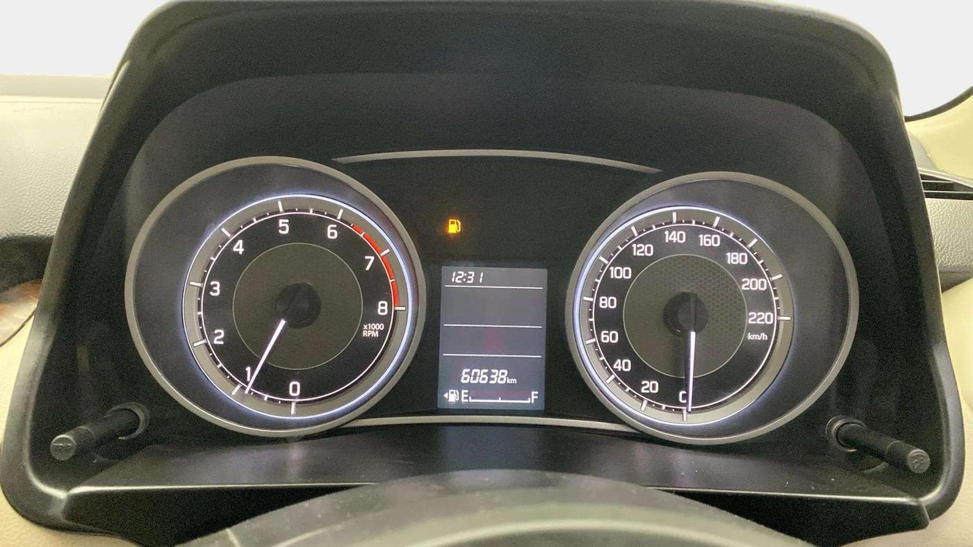 2019 Maruti Dzire VXI, Petrol, Manual, 60,947 km, Odometer Image