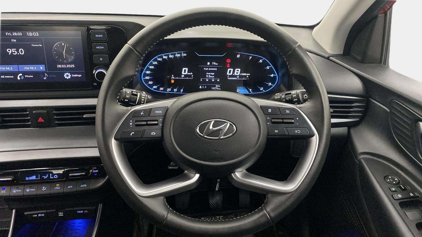 2023 Hyundai NEW I20 ASTA 1.2 MT, Petrol, Manual, 19,252 km, Steering Wheel Close Up