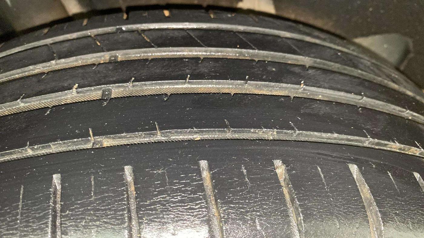 2022 Toyota Glanza V, Petrol, Manual, 66,697 km, Right Rear Tyre Tread