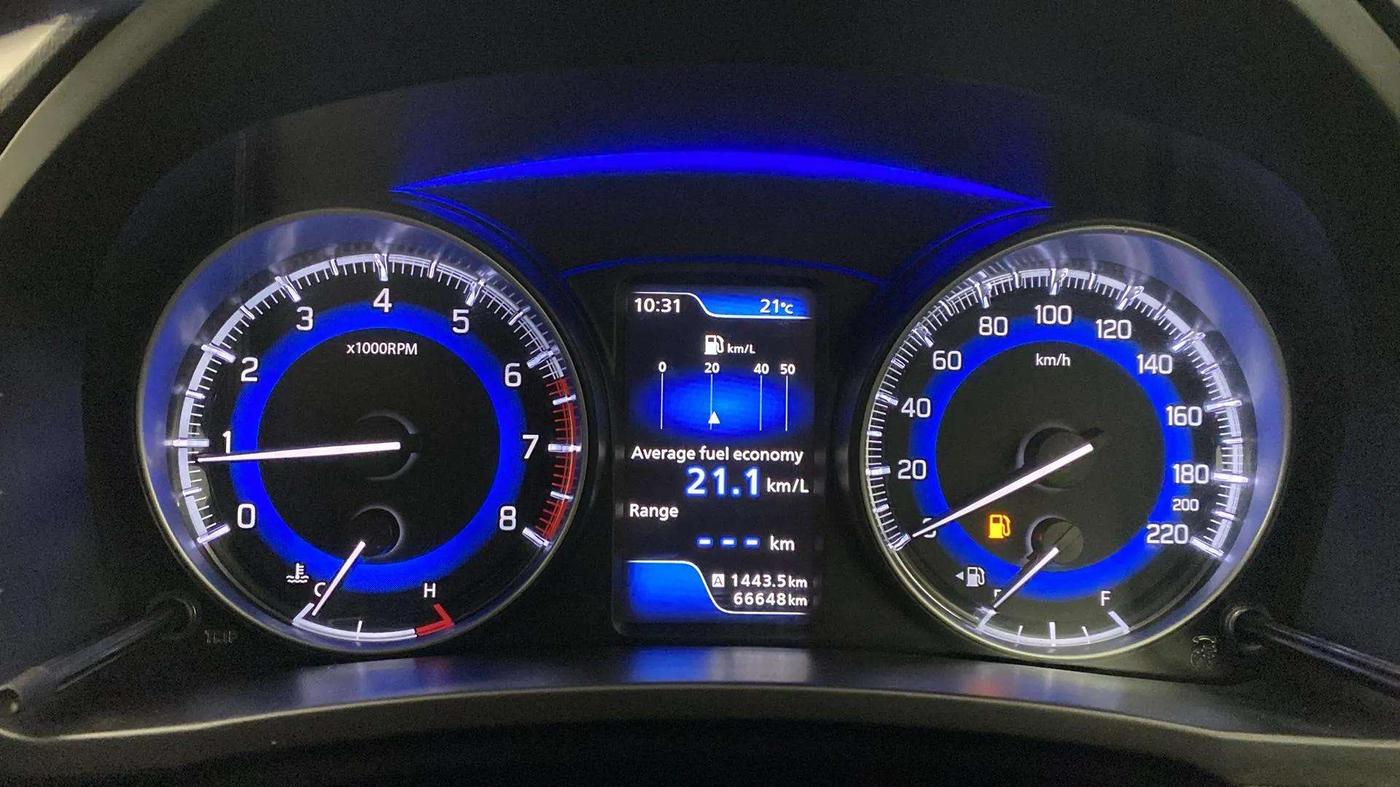 2022 Toyota Glanza V, Petrol, Manual, 66,697 km, Odometer Image