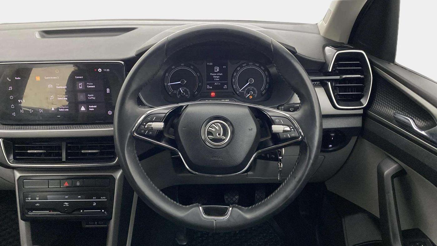 2021 Skoda KUSHAQ AMBITION 1.0L TSI MT, Petrol, Manual, 4,757 km, Steering Wheel Close Up