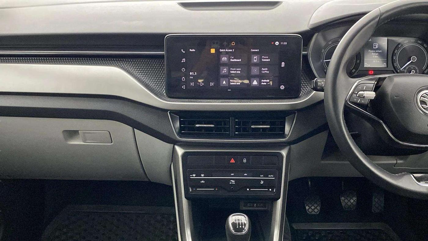2021 Skoda KUSHAQ AMBITION 1.0L TSI MT, Petrol, Manual, 4,757 km, Air Conditioner