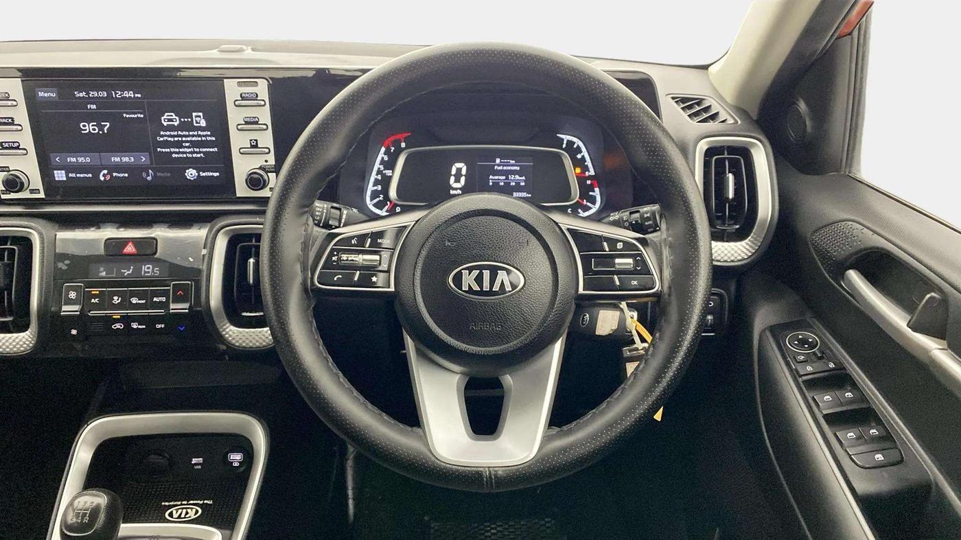 2020 KIA SONET HTK PLUS 1.2, Petrol, Manual, 33,546 km, Steering Wheel Close Up