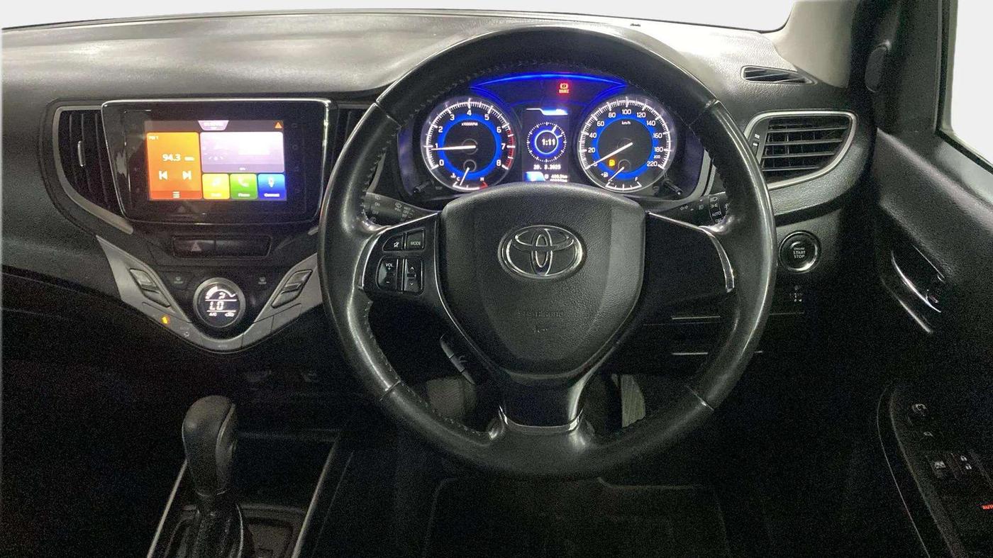 2019 Toyota Glanza V CVT, Petrol, Automatic, 40,957 km, Steering Wheel Close Up