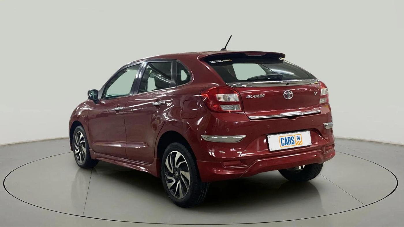 2019 Toyota Glanza V CVT, Petrol, Automatic, 40,957 km, Left Back Diagonal