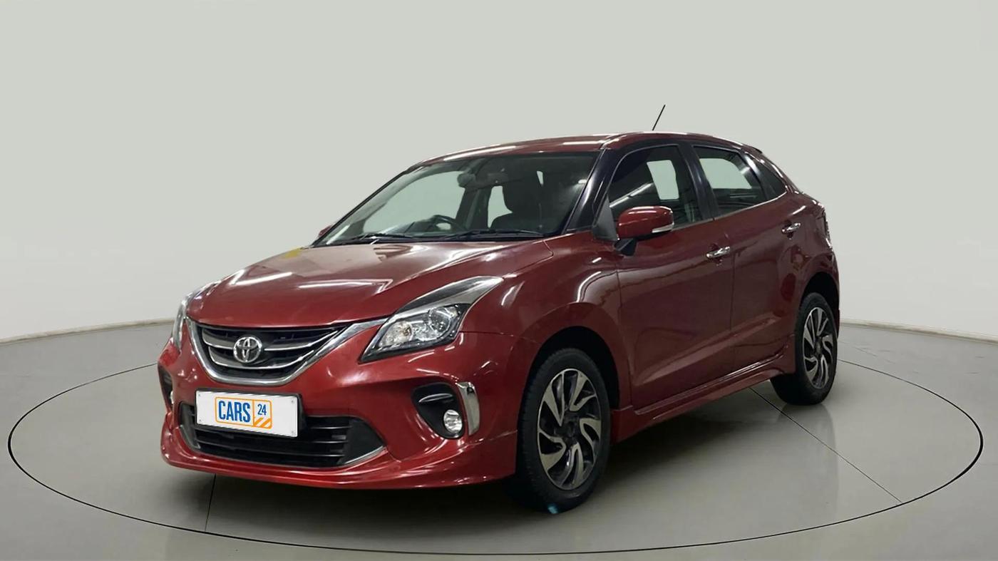 2019 Toyota Glanza V CVT, Petrol, Automatic, 40,957 km, Left Front Diagonal