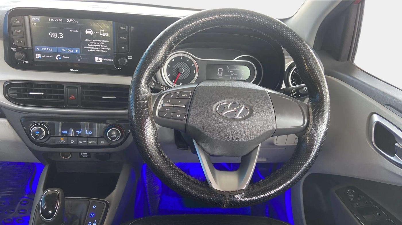 2021 Hyundai GRAND I10 NIOS ASTA AMT 1.2 KAPPA VTVT, Petrol, Automatic, 67,282 km, Steering Wheel Close Up