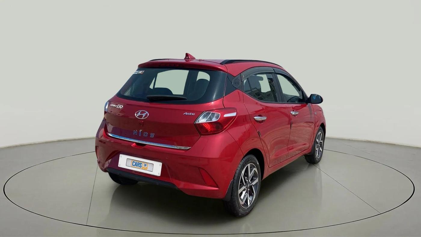2021 Hyundai GRAND I10 NIOS ASTA AMT 1.2 KAPPA VTVT, Petrol, Automatic, 67,282 km, Right Back Diagonal