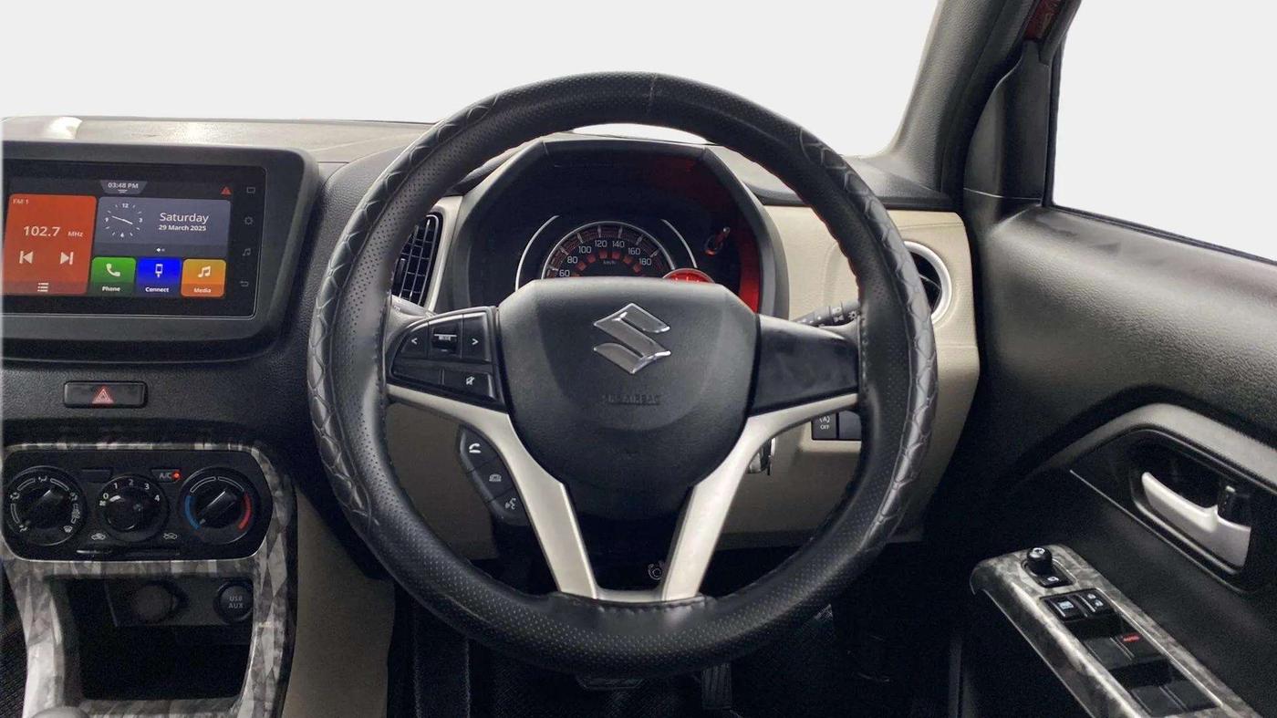 2024 Maruti New Wagon-R ZXI PLUS 1.2 AMT DUAL TONE, Petrol, Automatic, 19,563 km, Steering Wheel Close Up