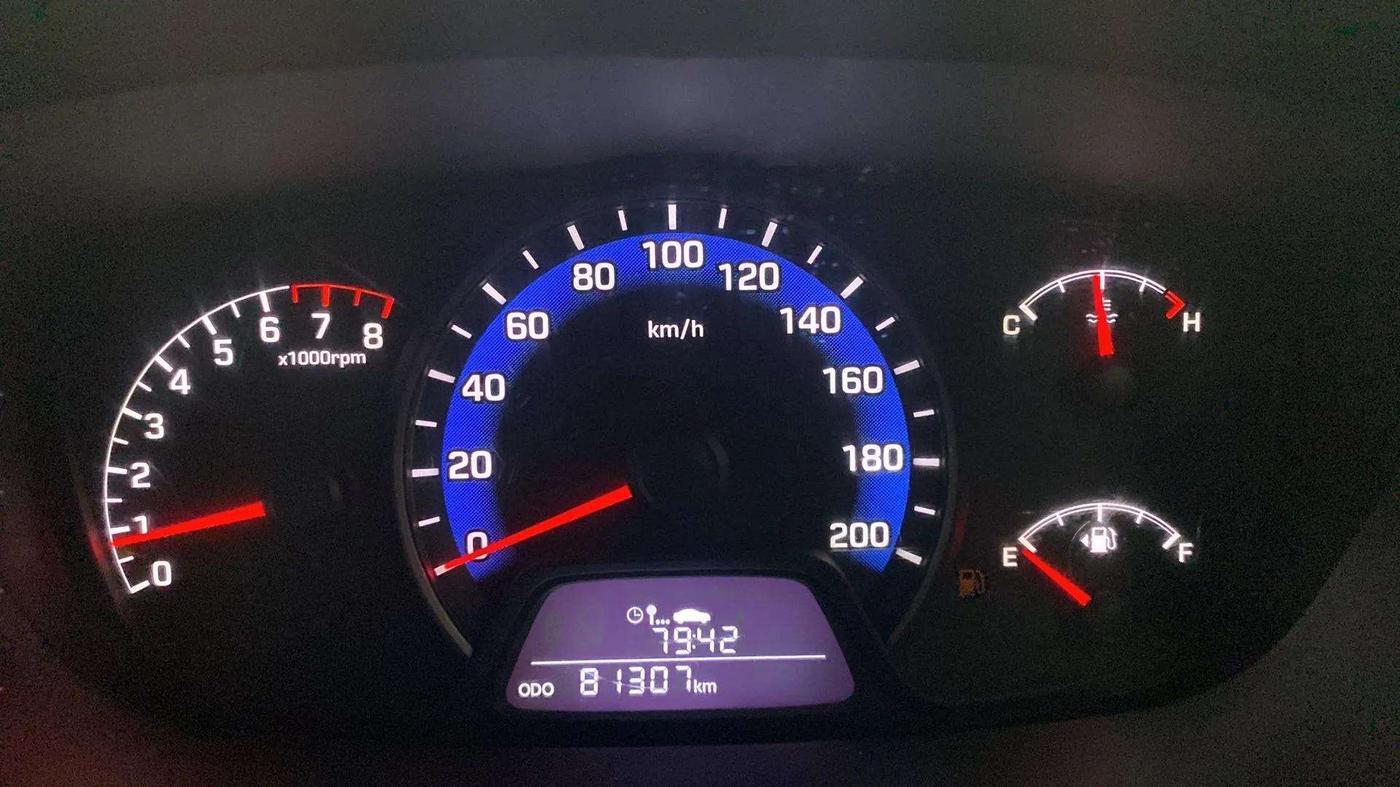 2014 Hyundai Xcent S 1.2, Petrol, Manual, 81,323 km, Odometer Image