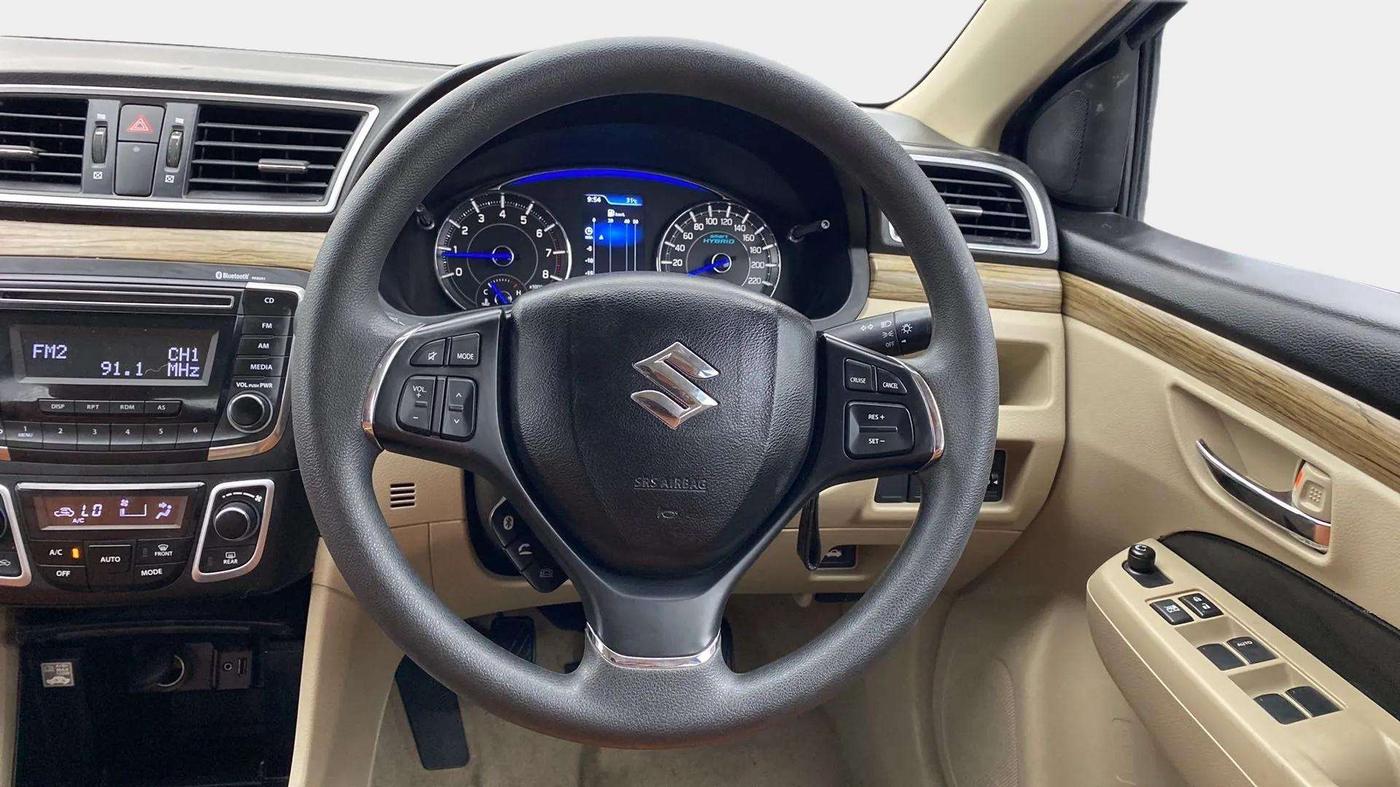 2018 Maruti Ciaz DELTA 1.5 SHVS MT PETROL, Petrol, Manual, 9,993 km, Steering Wheel Close Up