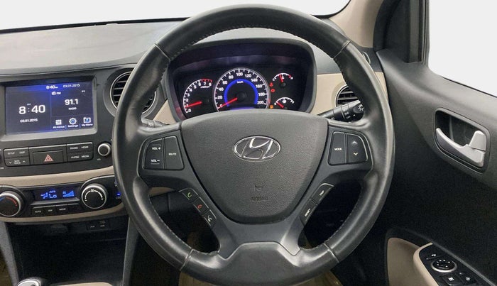 2017 Hyundai Grand i10 ASTA 1.2 KAPPA VTVT, Petrol, Manual, 37,397 km, Steering Wheel Close Up