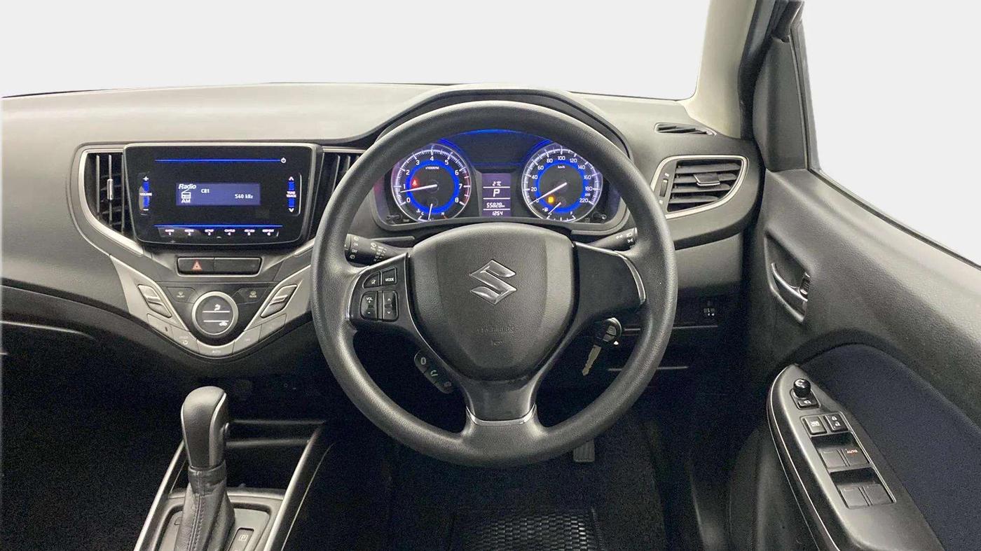 2020 Maruti Baleno DELTA CVT PETROL 1.2, Petrol, Automatic, 55,879 km, Steering Wheel Close Up