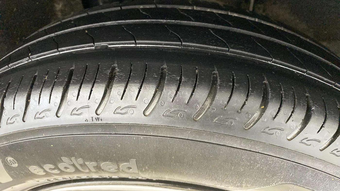2020 Maruti Baleno DELTA CVT PETROL 1.2, Petrol, Automatic, 55,879 km, Left Front Tyre Tread