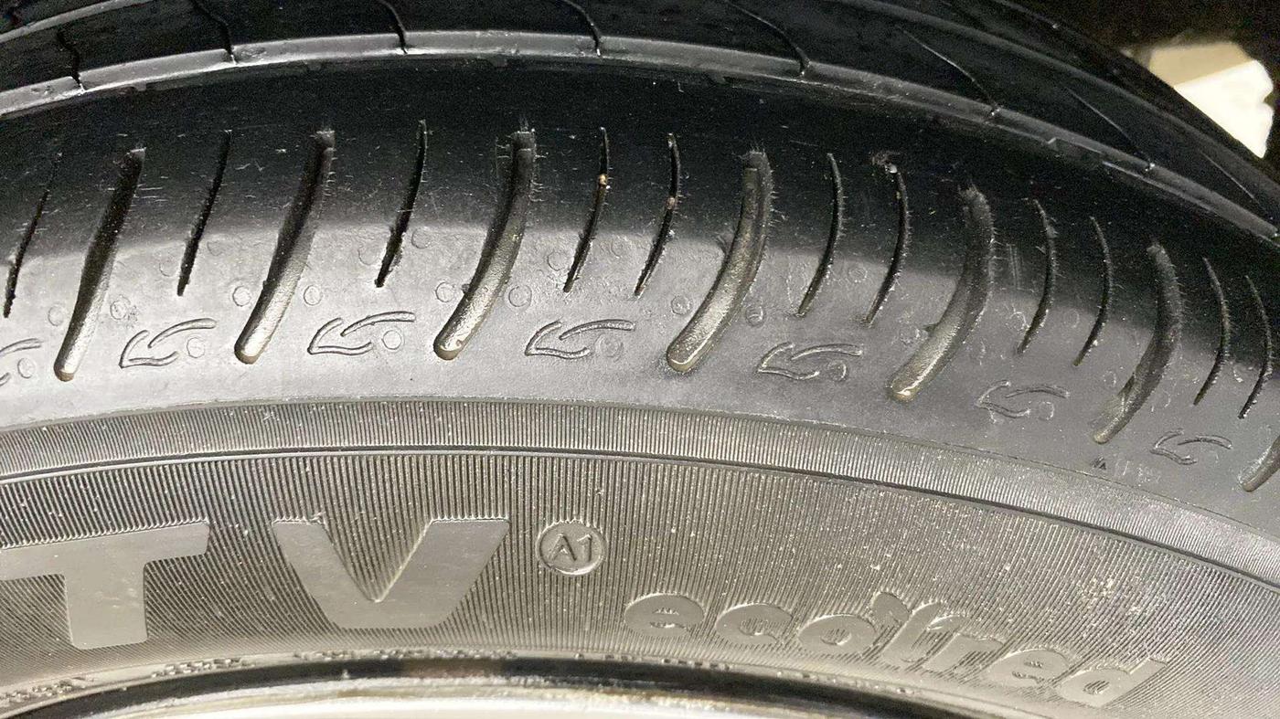2020 Maruti Baleno DELTA CVT PETROL 1.2, Petrol, Automatic, 55,879 km, Right Rear Tyre Tread